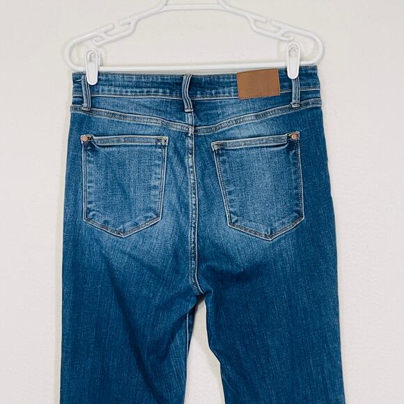 Judy Blue Jeans Womens 11/30 Flare Bell Bottom High Rise Dark Rinse Stretchy Y2K - Picture 10 of 12